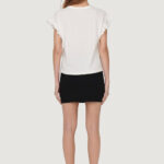 T-shirt Only ONLIRIS S/S EMB TOP JRS NOOS Panna - Foto 3