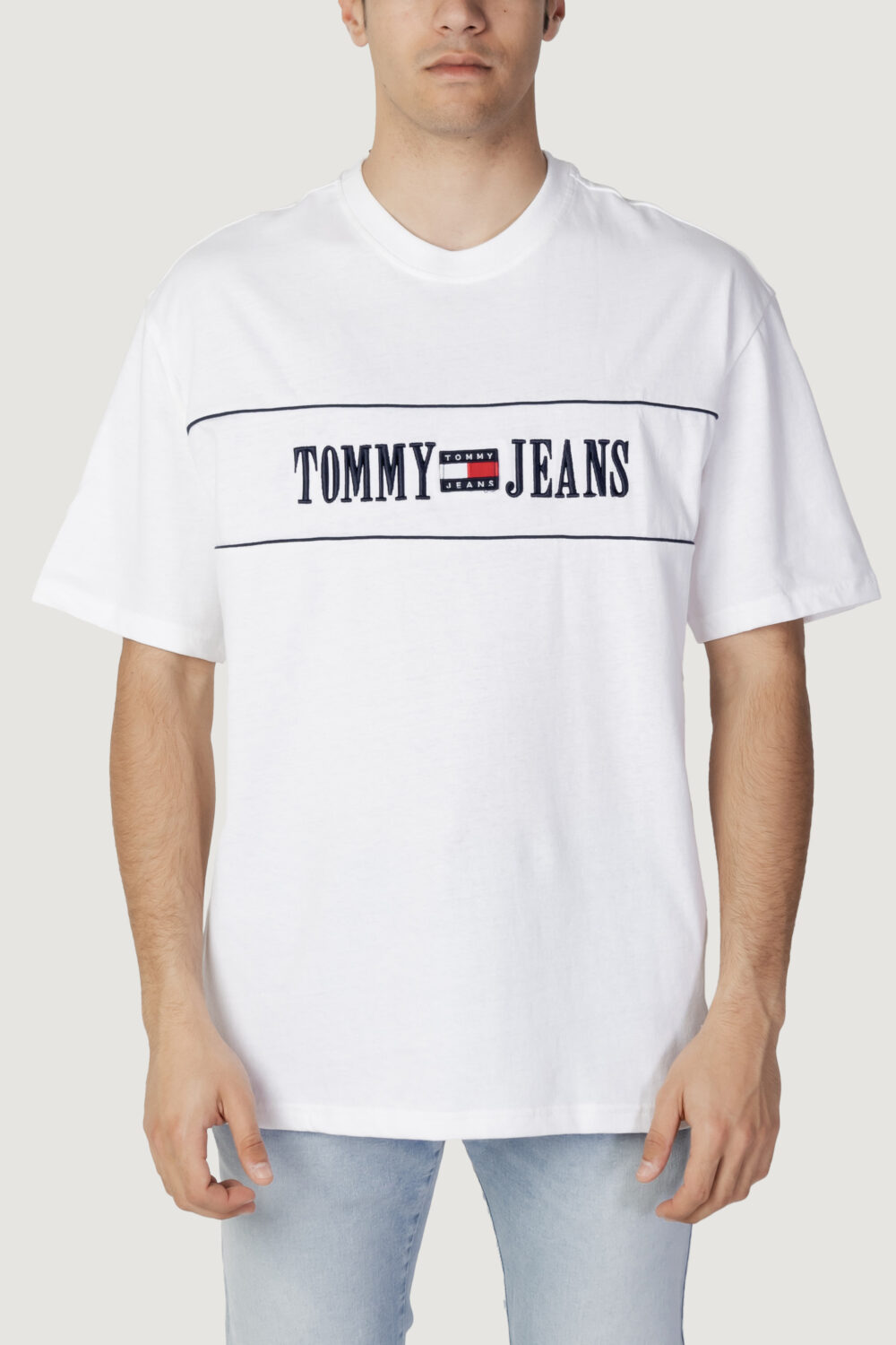 T-shirt Tommy Hilfiger Jeans TJM SKATE ARCHIVE TE Bianco - Foto 4