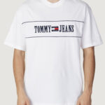 T-shirt Tommy Hilfiger Jeans TJM SKATE ARCHIVE TE Bianco - Foto 4