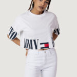 T-shirt Tommy Hilfiger Jeans TJW OVR CRP ARCHIVE Bianco - Foto 1