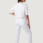 T-shirt Tommy Hilfiger Jeans TJW OVR CRP ARCHIVE Bianco - Foto 4