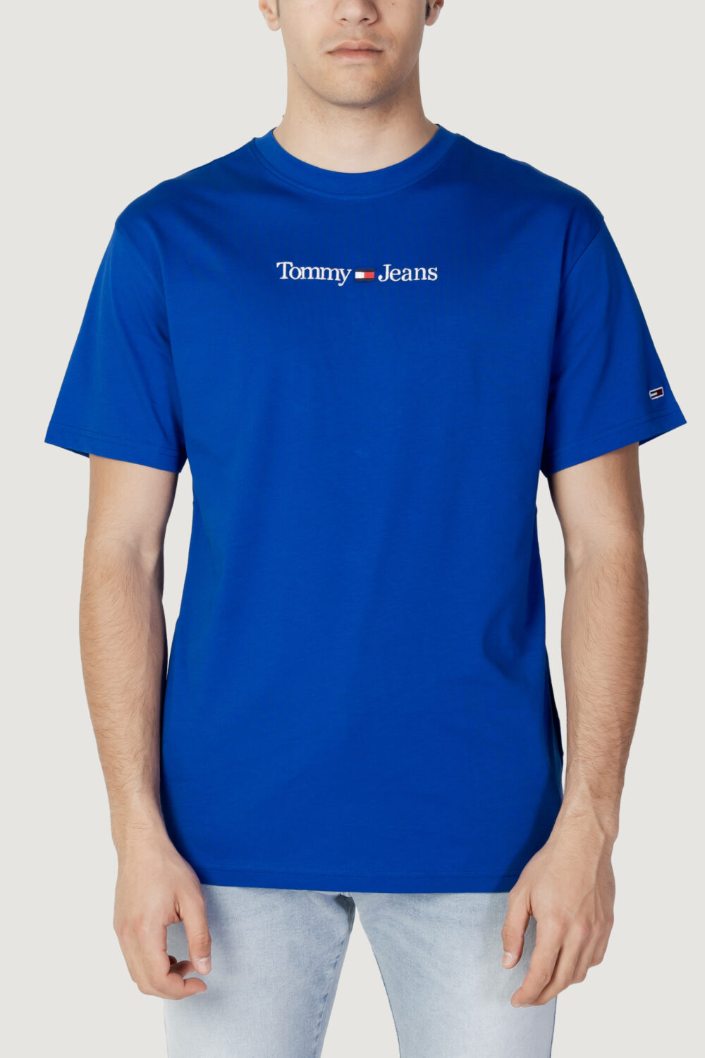 T-shirt Tommy Hilfiger Jeans TJM CLASSIC LINEAR L Blu - Foto 1