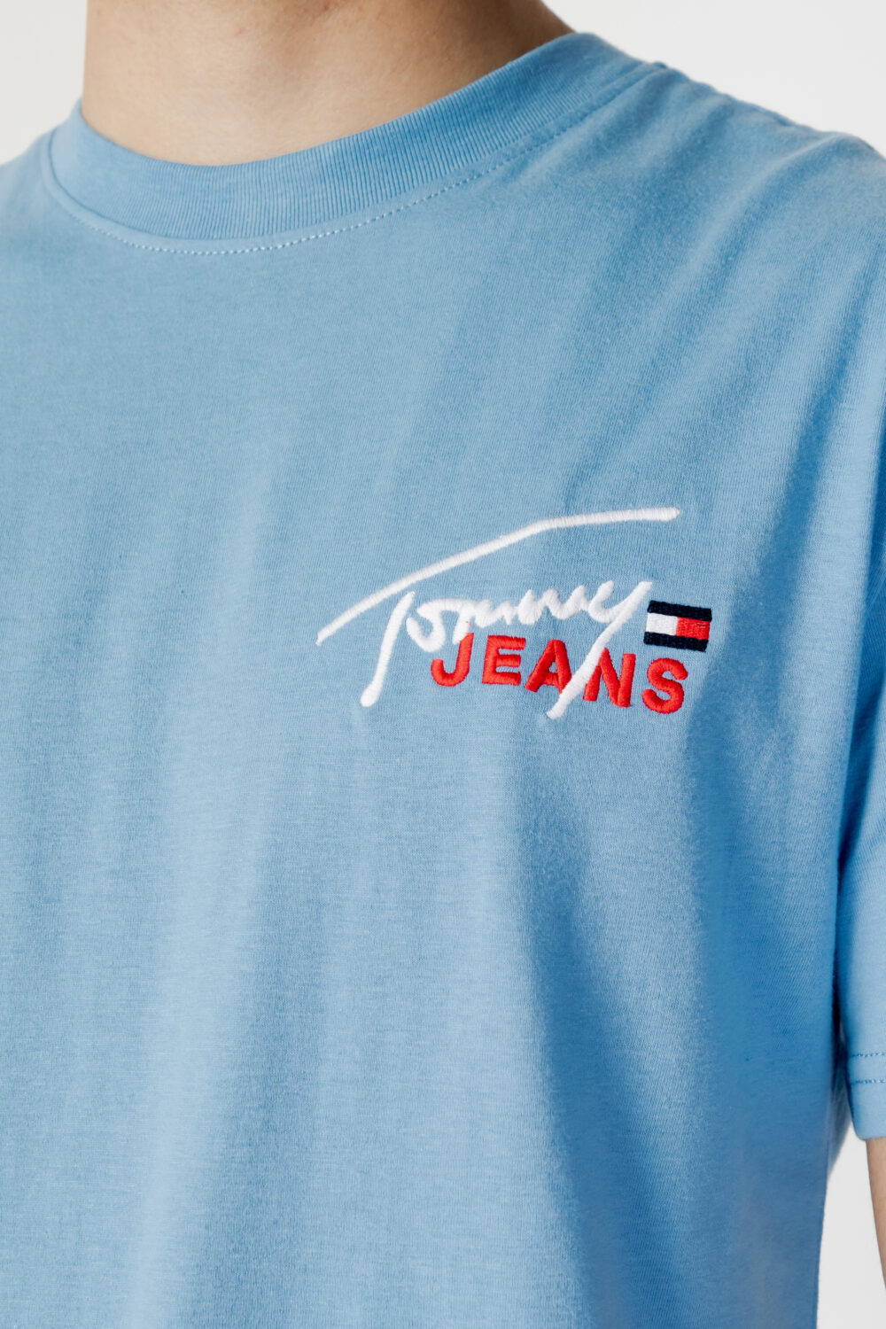 T-shirt Tommy Hilfiger Jeans TJM CLSC GRAPHIC SIG Celeste - Foto 2
