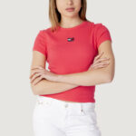 T-shirt Tommy Hilfiger Jeans TJW BBY RIB XS BADGE Corallo - Foto 1