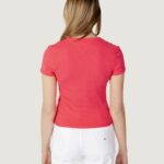 T-shirt Tommy Hilfiger Jeans TJW BBY RIB XS BADGE Corallo - Foto 4