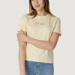 T-shirt Tommy Hilfiger Jeans TJW REG COLOR SERIF Giallo - Foto 1