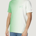 T-shirt Tommy Hilfiger Jeans TJM CLSC DIP DYE SIG Menta - Foto 3