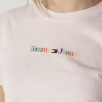 T-shirt Tommy Hilfiger Jeans TJW REG COLOR SERIF Rosa - Foto 2
