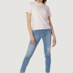 T-shirt Tommy Hilfiger Jeans TJW REG COLOR SERIF Rosa - Foto 4