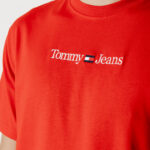 T-shirt Tommy Hilfiger Jeans TJM CLASSIC LINEAR L Rosso - Foto 2