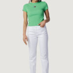 T-shirt Tommy Hilfiger Jeans TJW BBY RIB XS BADGE Verde - Foto 3