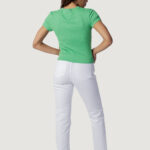 T-shirt Tommy Hilfiger Jeans TJW BBY RIB XS BADGE Verde - Foto 4