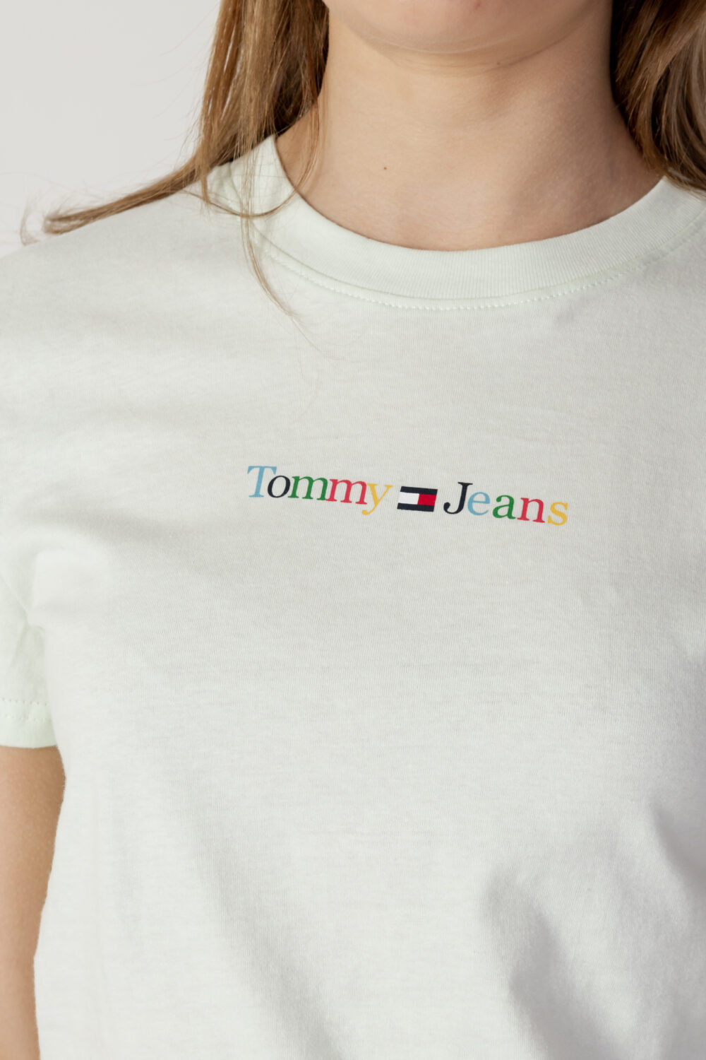 T-shirt Tommy Hilfiger Jeans TJW REG COLOR SERIF Verde - Foto 2