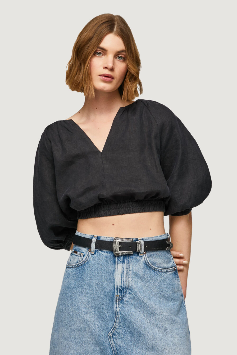 Top Pepe Jeans PRABHA Nero - Foto 1