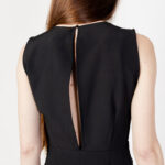 Tuta elegante Vila Clothes VIGERY S/L O-NECK /BR/DC Nero - Foto 5