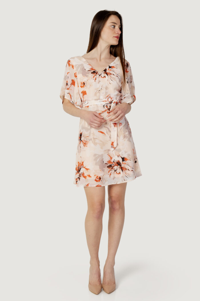 Vestito corto Vila Clothes VIKARIN V-NECK S/S SHORT /BM/DC Rosa Cipria – 111246