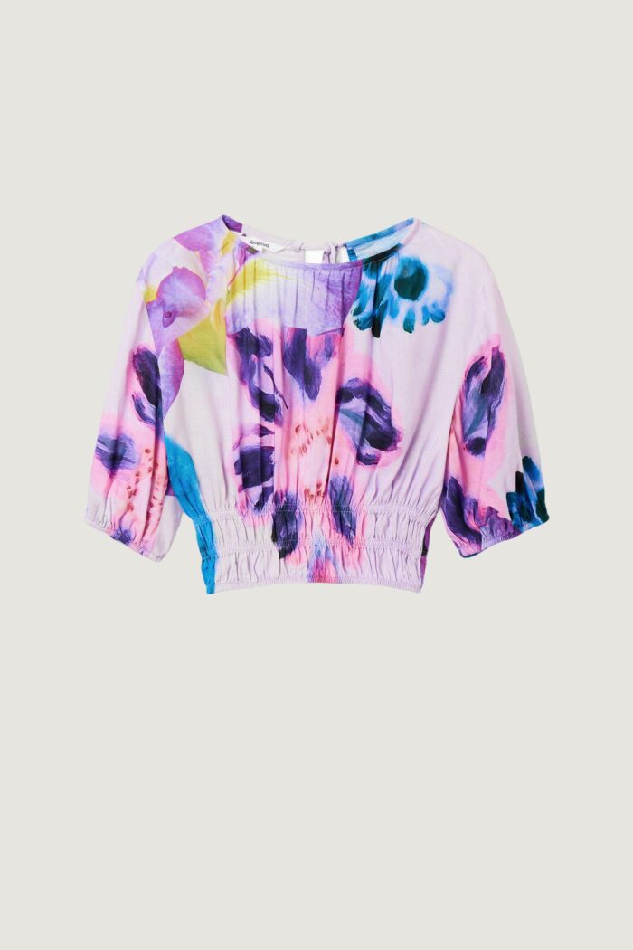 Blusa manica corta Desigual BLUS RINA Lilla