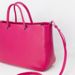 Borsa Armani Exchange PLACCA LOGO Fuxia - Foto 4