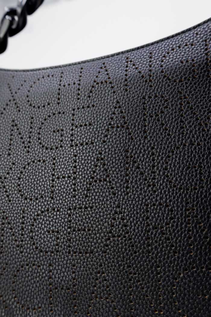 Borsa Armani Exchange LOGO TRAFORATO Nero