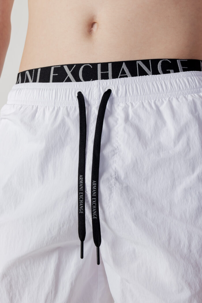 Costume da bagno Armani Exchange LOGO Bianco