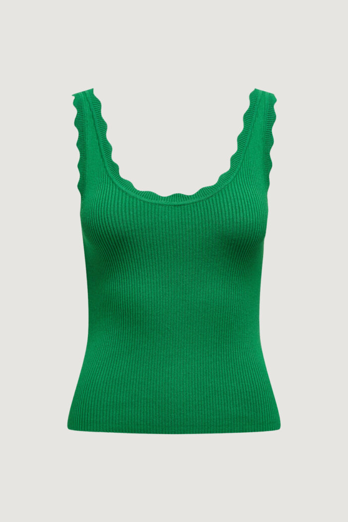 Maglia Jacqueline De Yong JDYNANNA S/L SCALLOP EDGE TOP KNT – 15290585 Verde