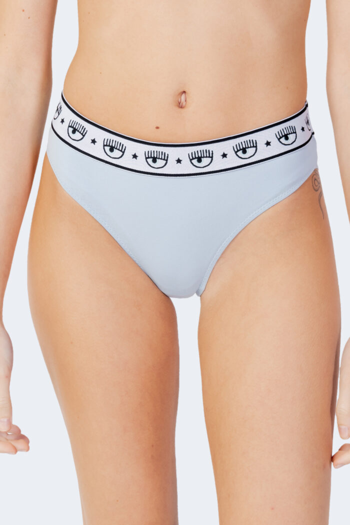 Slip e perizoma Chiara Ferragni BI-PACK BRAZILIAN BRIEF Celeste