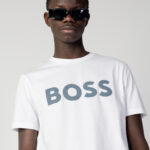 T-shirt Boss JERSEY THINKING 1 Bianco - Foto 2