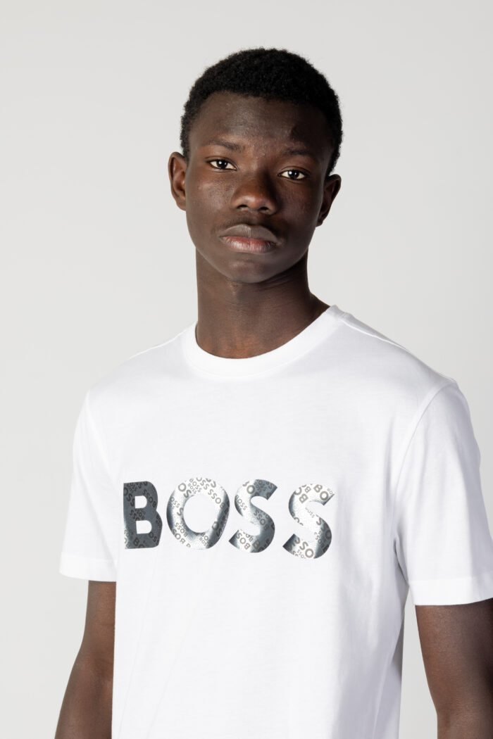 T-shirt Boss TEE 3 Bianco