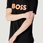 T-shirt Boss JERSEY THINKING 1 Nero - Foto 1