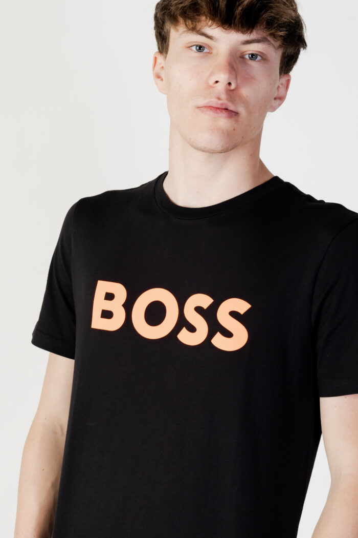 T-shirt Boss JERSEY THINKING 1 Nero