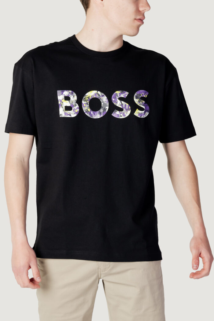 T-shirt Boss Tee Lotus Nero