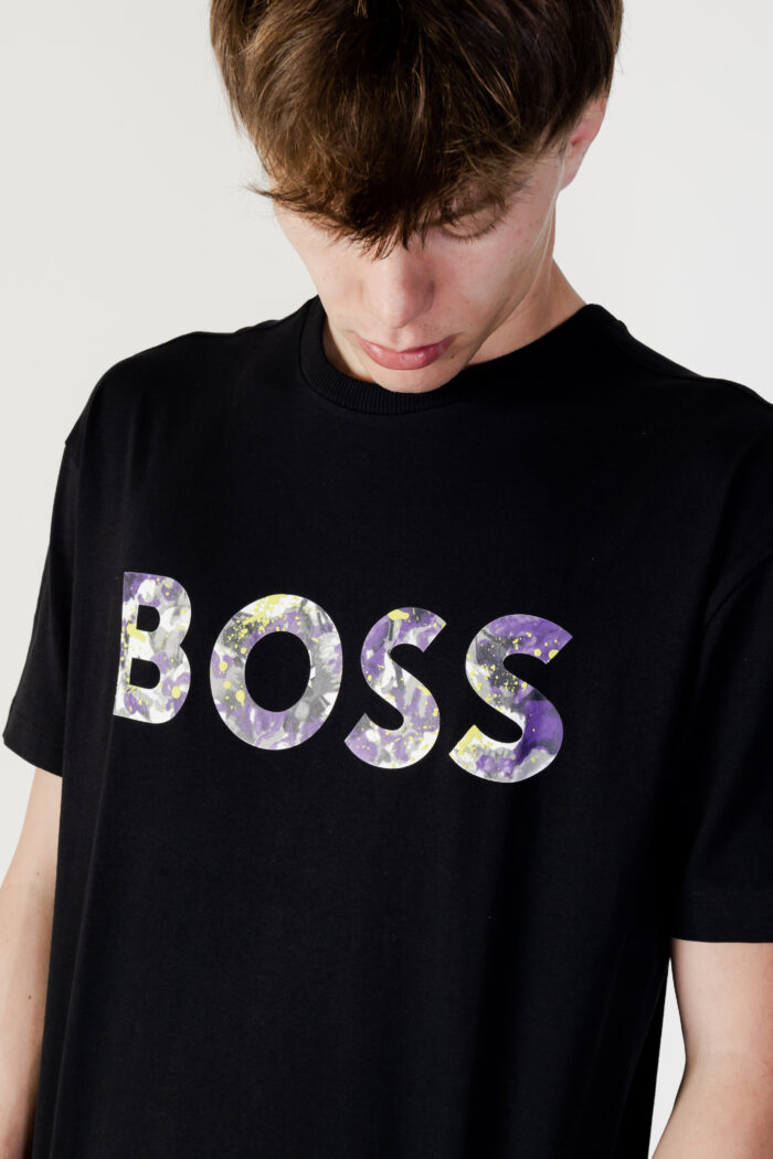 T-shirt Boss Tee Lotus Nero