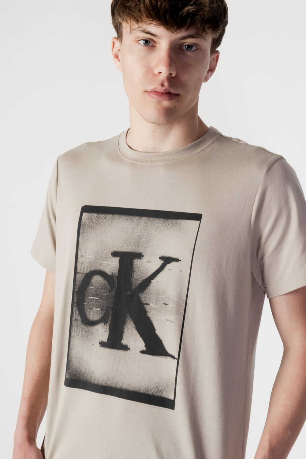 T-shirt Calvin Klein Sport PW - S/S T-Shirt 00GMS3K113BAE Beige - Foto 2