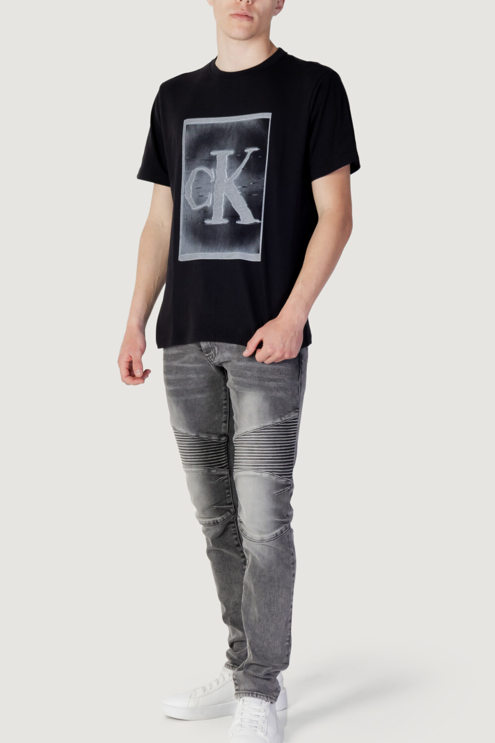 T-shirt Calvin Klein Sport PW - S/S T-Shirt 00GMS3K113BAE Nero - Foto 5