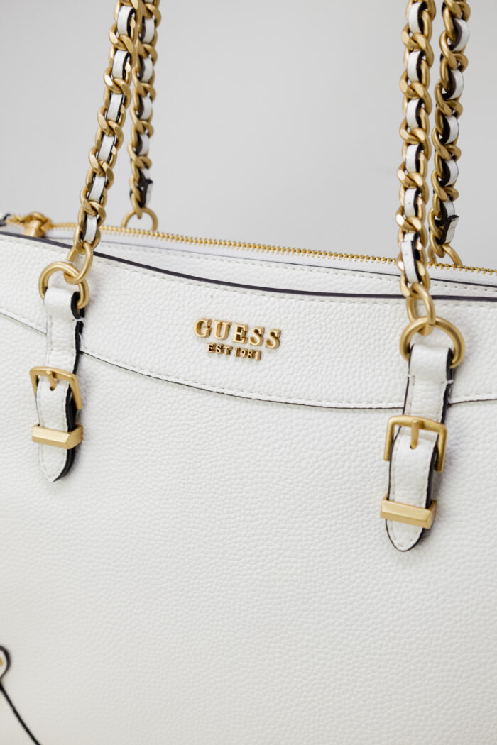 Borsa Guess DIDI SOCIETY TOTE Bianco
