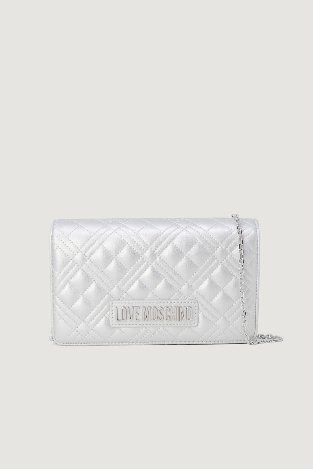 Borsa Love Moschino QUILTED Argento - Foto 1