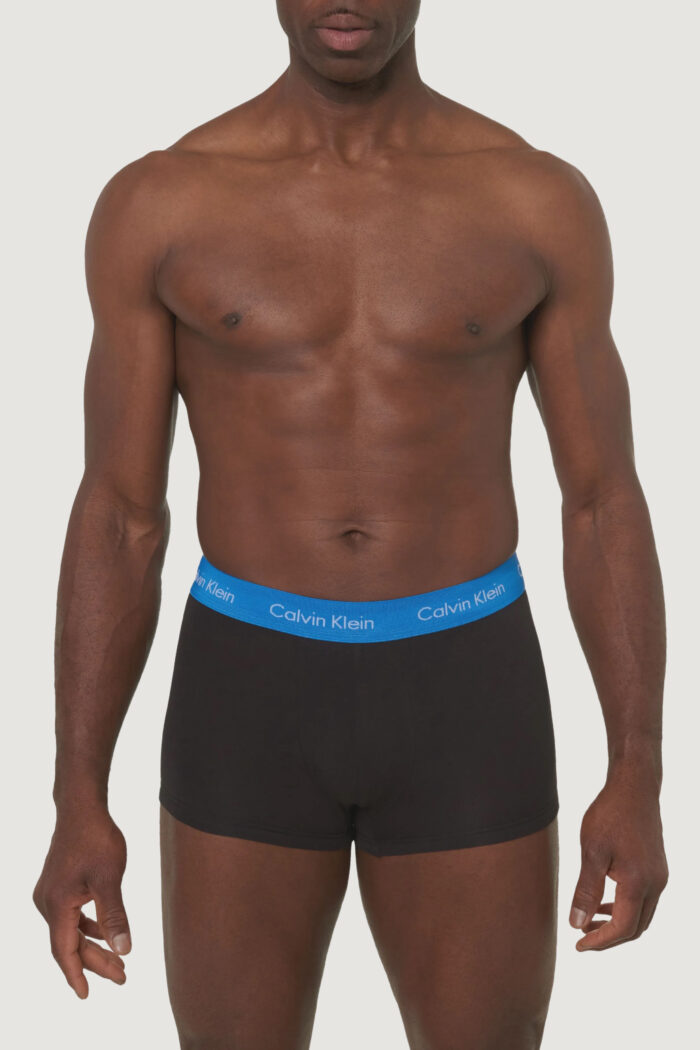 Boxer Calvin Klein Underwear LOW RISE TRUNK 3PK B Blu Chiaro