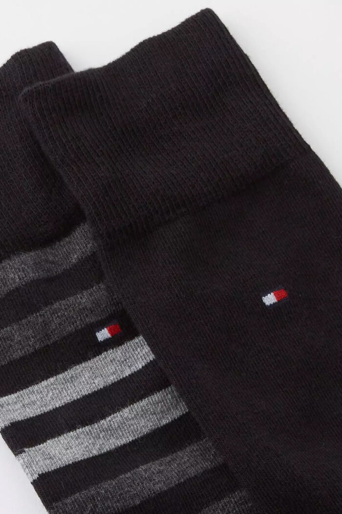 Calzini Lunghi Tommy Hilfiger DUO STRIPE SOCK 2P Nero