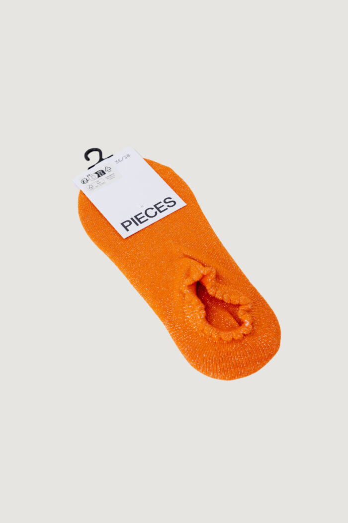 Calzini Pieces PCSEBBY GLITTER SNEAKER 1PACK SOCKS NOOS Arancione