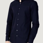 Camicia manica lunga Calvin Klein POPLIN STRETCH SLIM SHIRT Blue scuro - Foto 1