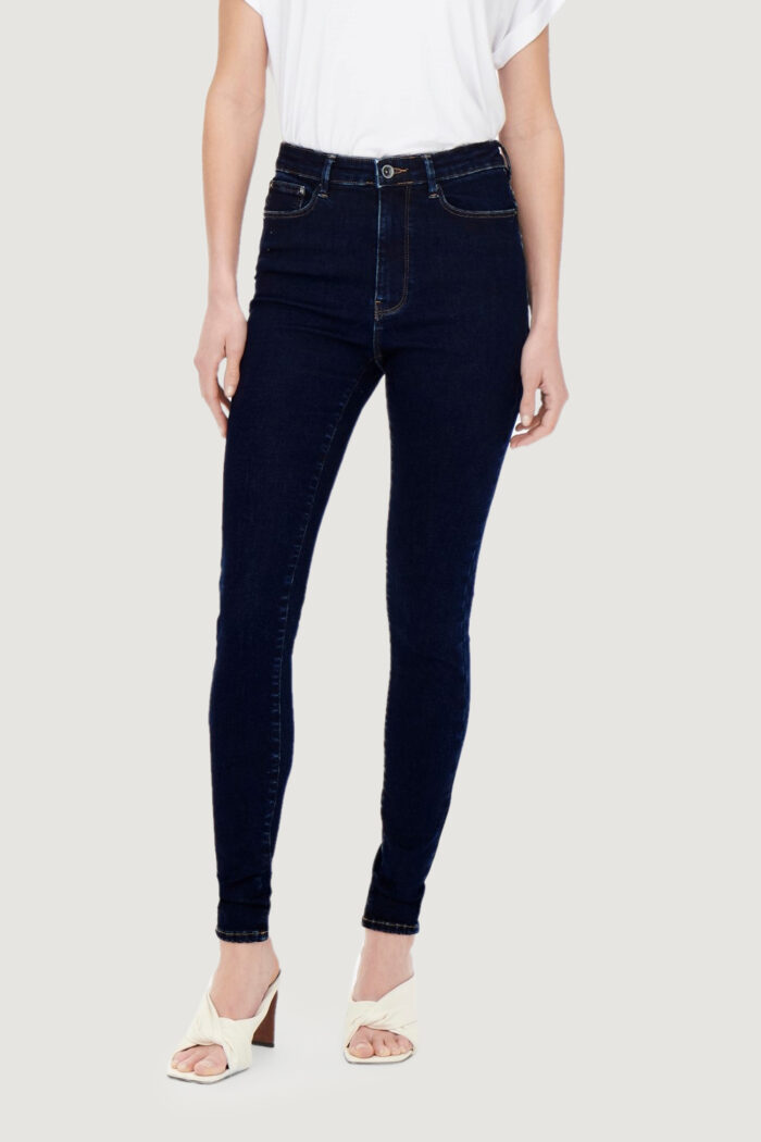Jeans skinny Only ONLICONIC SK LONG ANK NOOS HIGH WAISTED Blue Denim Scuro