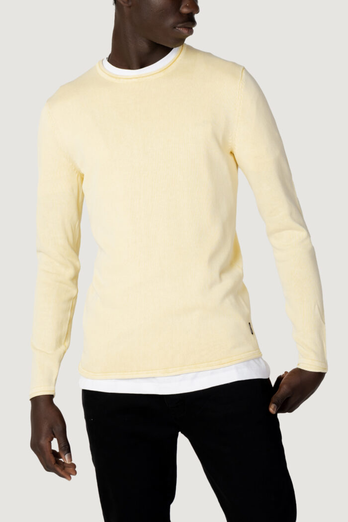 Maglia Only & Sons ONSGARSON 12 WASH CREW KNIT NOOS Giallo