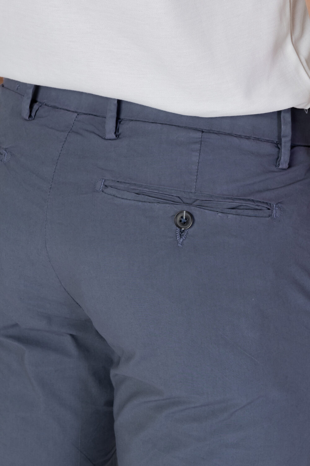 Pantaloni skinny Borghese CHINO LONG POPELINE STRETCH Blu Chiaro - Foto 5