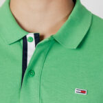 Polo manica corta Tommy Hilfiger Jeans TJM SLIM PLACKET POL Verde - Foto 2