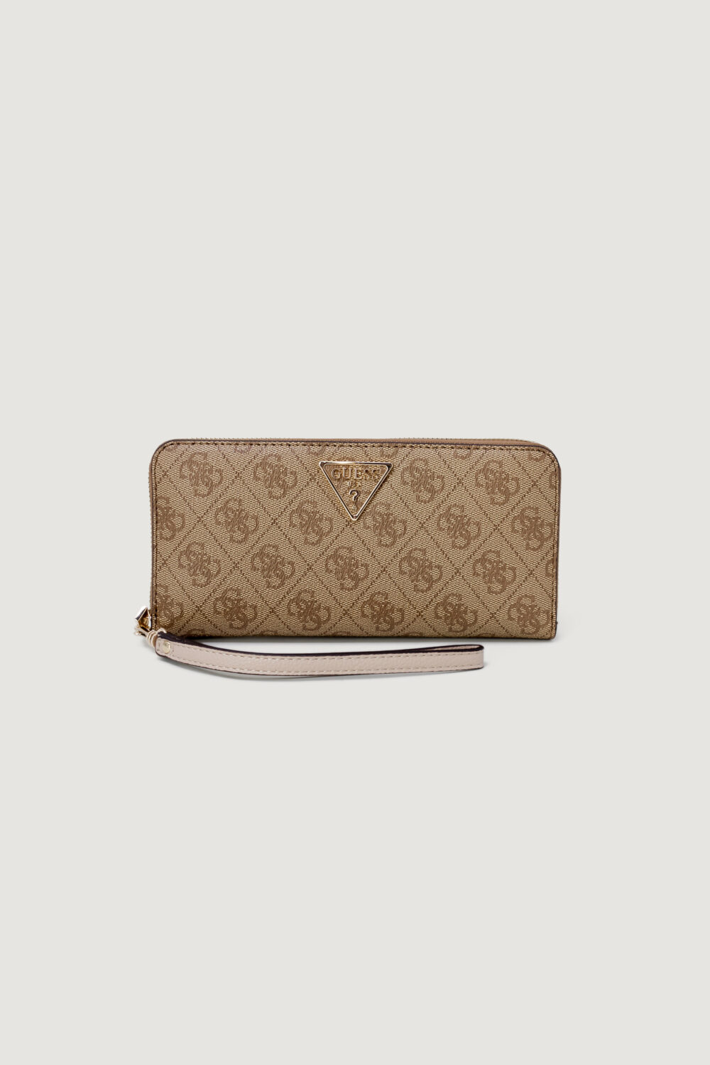 Portafoglio grande Guess LAUREL SLG LARGE ZIP AROUN Beige scuro - Foto 1