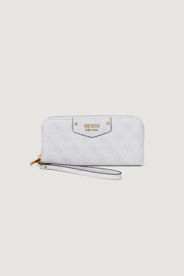Portafoglio grande Guess ECO BRENTON SLG LRG ZIP AROUND Grigio