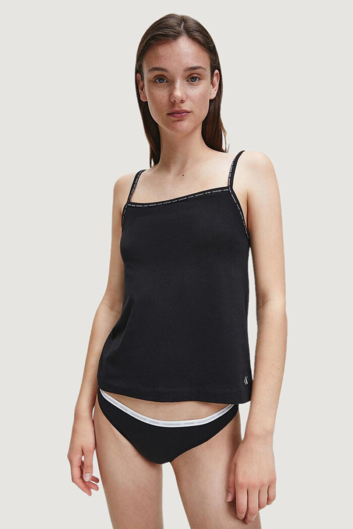 Slip e perizoma Calvin Klein Underwear THONG 2PK Nero
