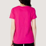 T-shirt Guess SS GUESS 1981 CRYSTAL EASY TEE Fuxia - Foto 4