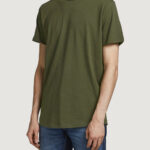 T-shirt Jack Jones JJEBASHER TEE O-NECK SS NOOS Verde Oliva - Foto 1