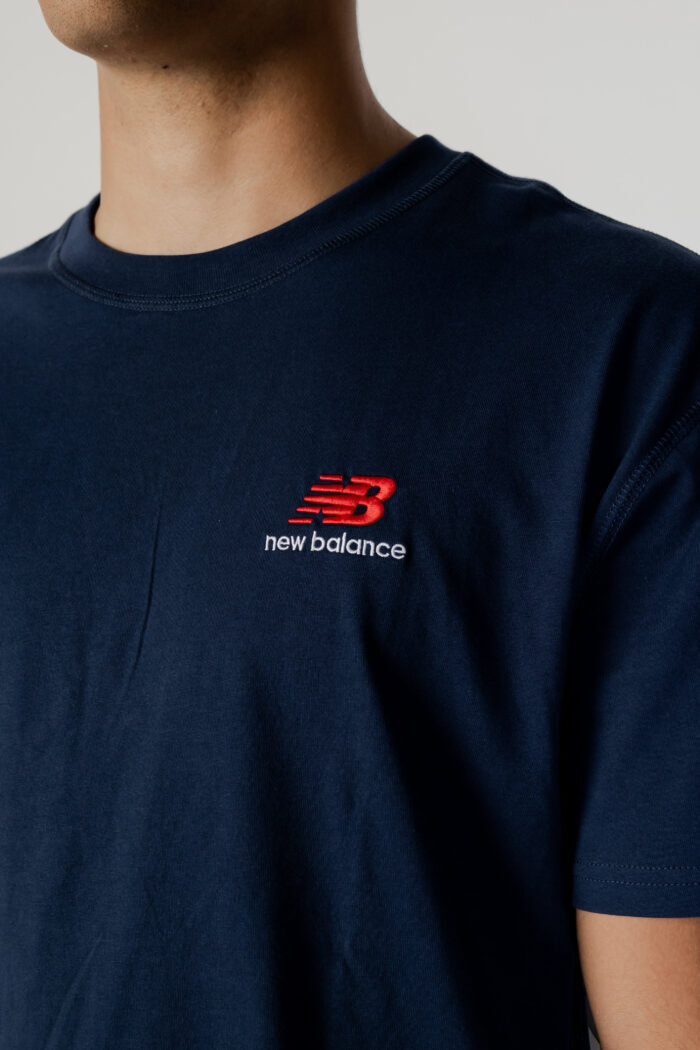 T-shirt New Balance UNI-SSENTIALS COTTON Blu